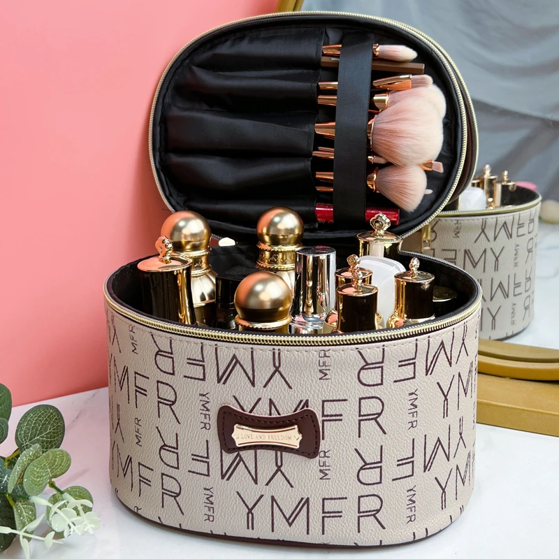 韩版化妆包女简约2025新款高级感大容量便携旅行洗漱化妆品收纳箱