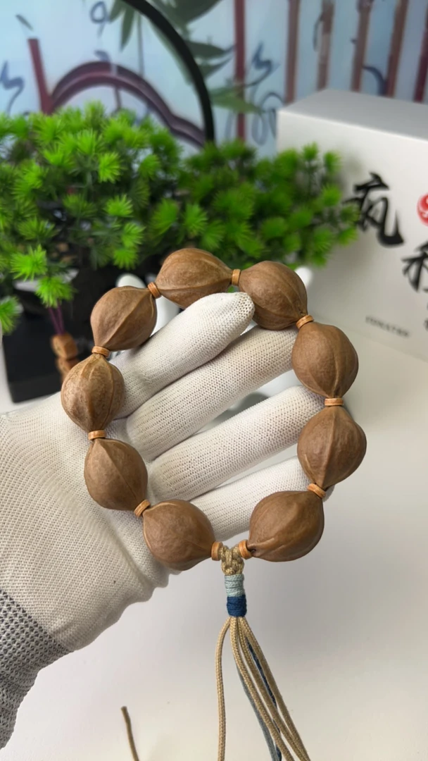 梅林铁核手串大尺寸2.2/2.8精挑细选橄榄核大三花老树鲨鱼背