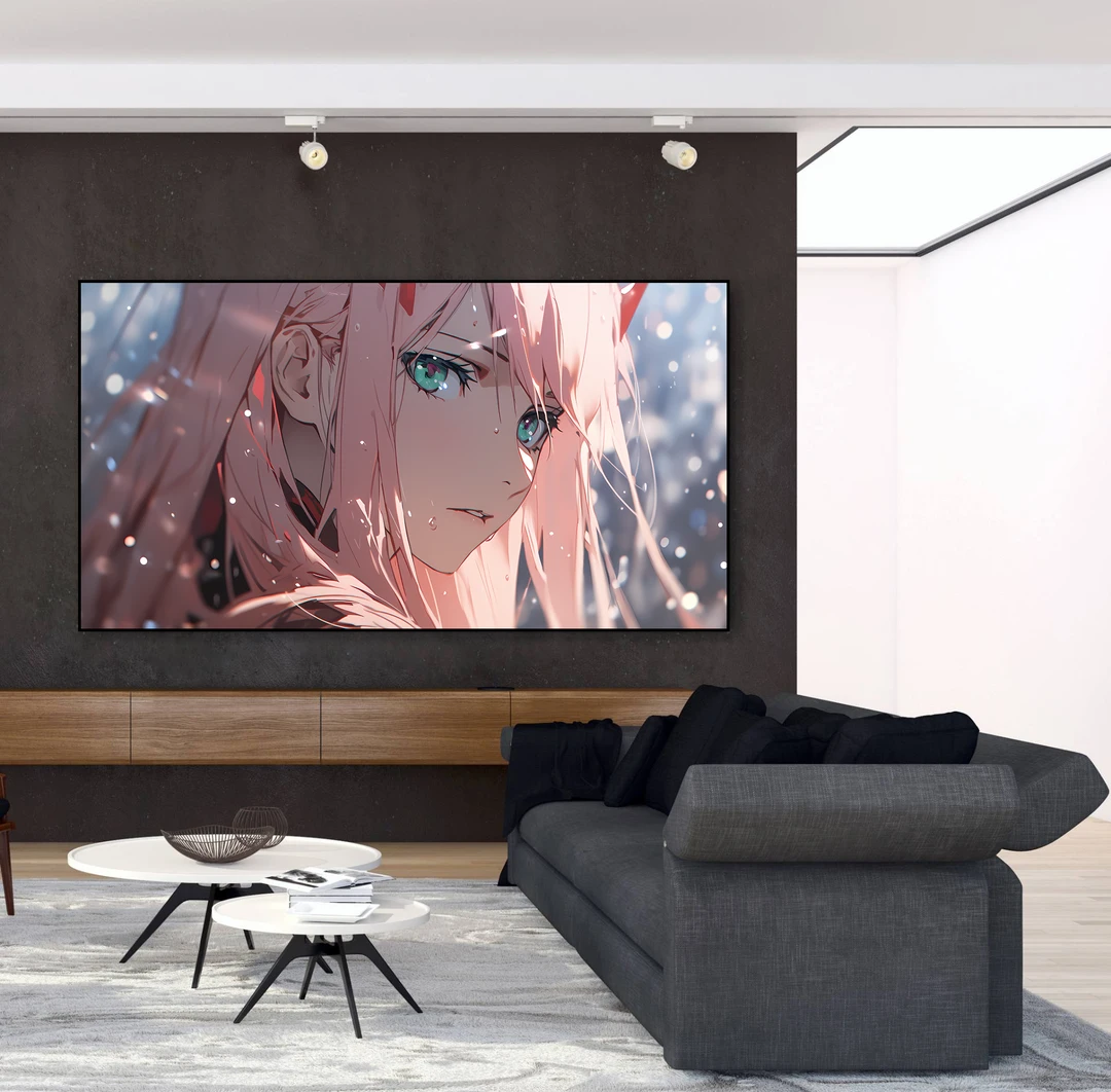 动漫卡通国家队雨中02角色唯美装饰画挂画晶瓷装饰画实木定制