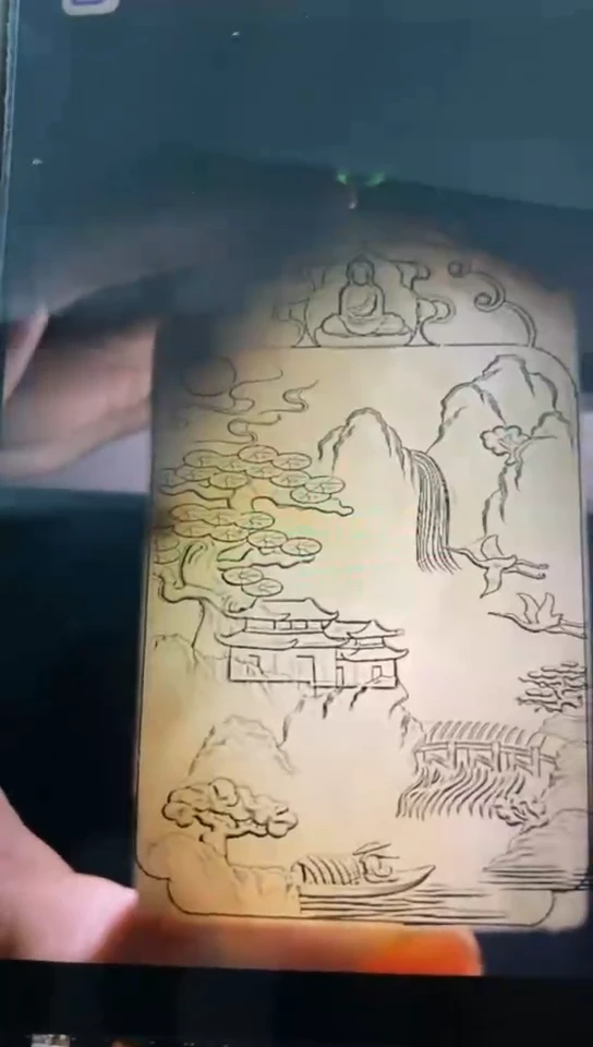 【闪购商品】定制翡翠未镶嵌121868山水包工包料