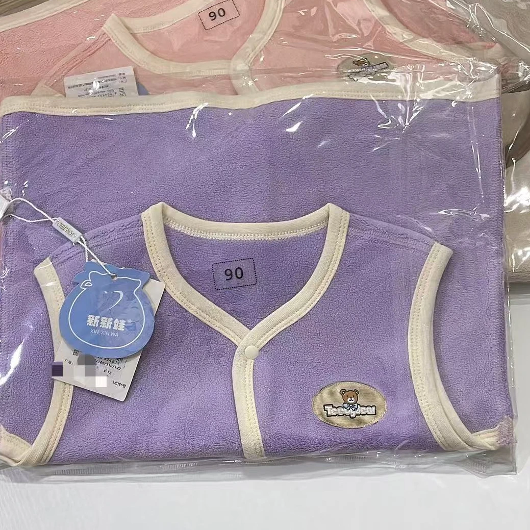 小熊马甲男女童2024冬季新款儿童可爱加厚马甲