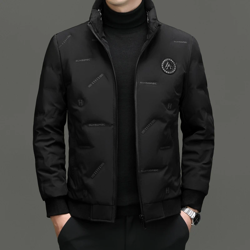 【专柜正品】2024年秋冬新款轻薄羽绒服男士立领短款冬装保暖外套潮