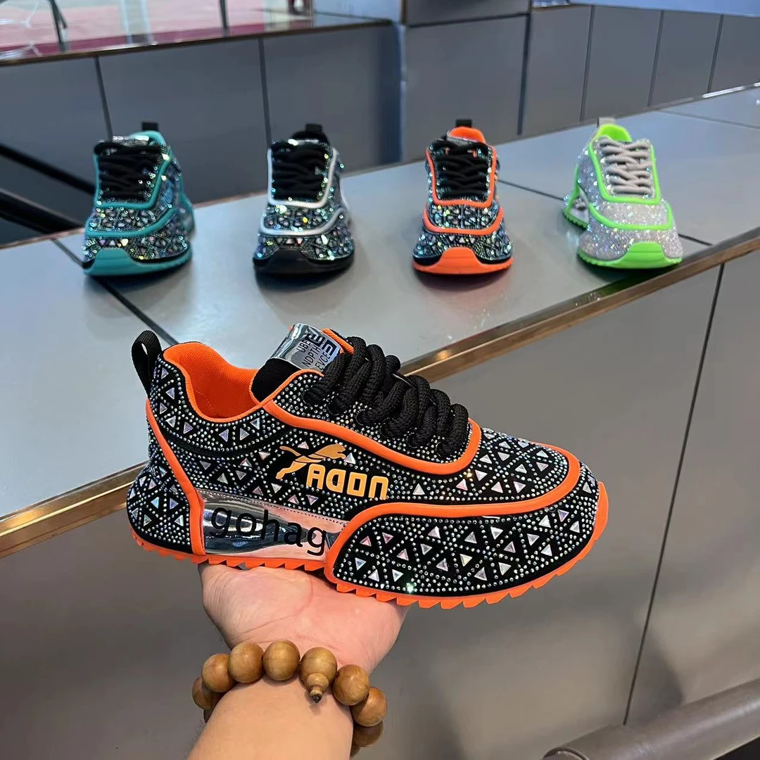 BM7088-1《皮鞋码》秋季新款烫钻包底时尚百搭舒适休闲鞋