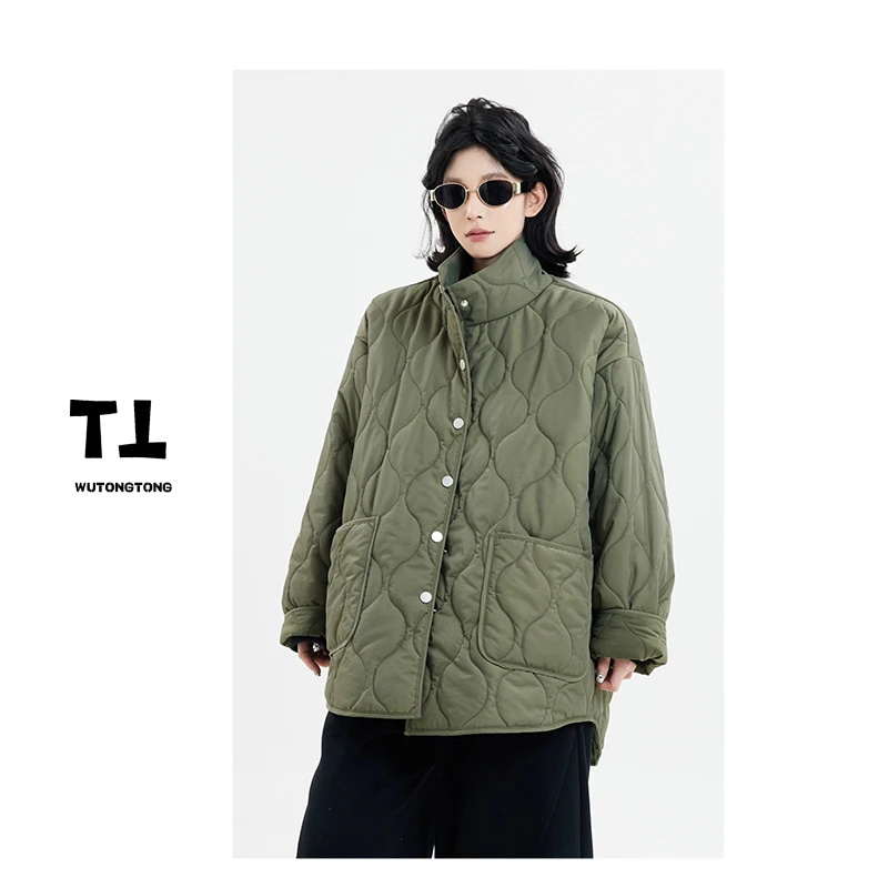 吴童童【冬日恋岛】冬季新款加厚棉服女韩版休闲保暖棉袄上衣61384