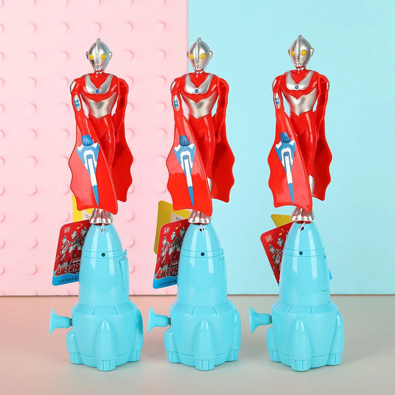 奥特曼飞天超人拉线旋转发射竹蜻蜓蜘蛛侠美国队长创意儿童玩具男