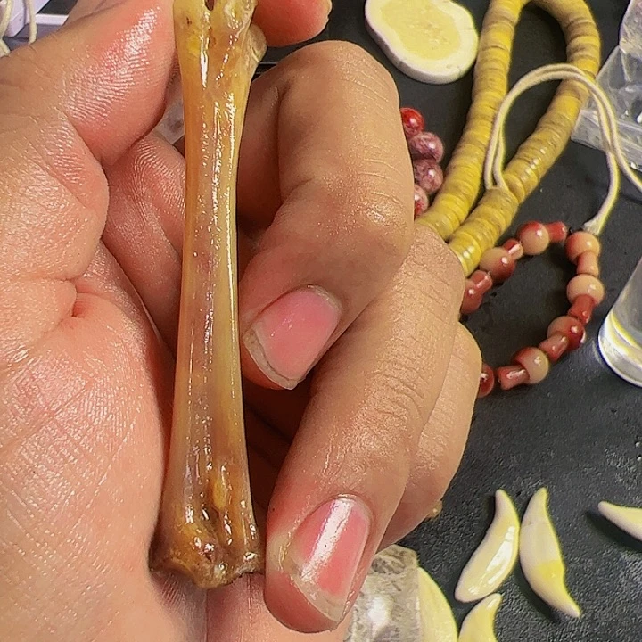 养殖鸡抓骨制作手把件