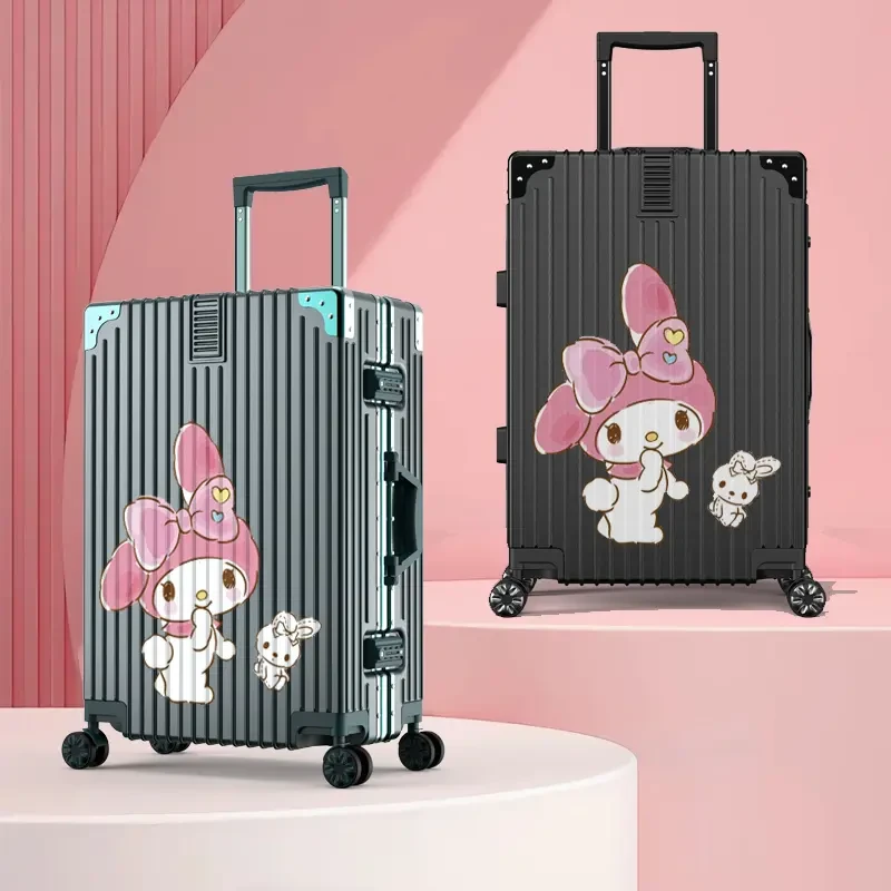 【买大送小】 新款涂鸦行李箱女学生铝框密码拉杆箱结实耐用旅行