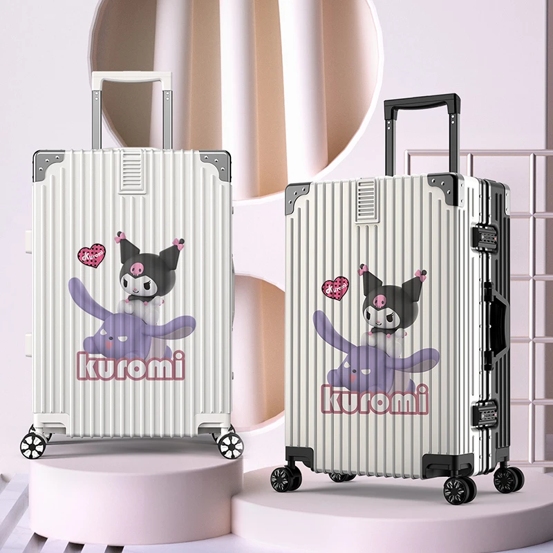 【买大送小】新款涂鸦库洛米行李箱女学生铝框拉杆箱结实耐用旅行箱