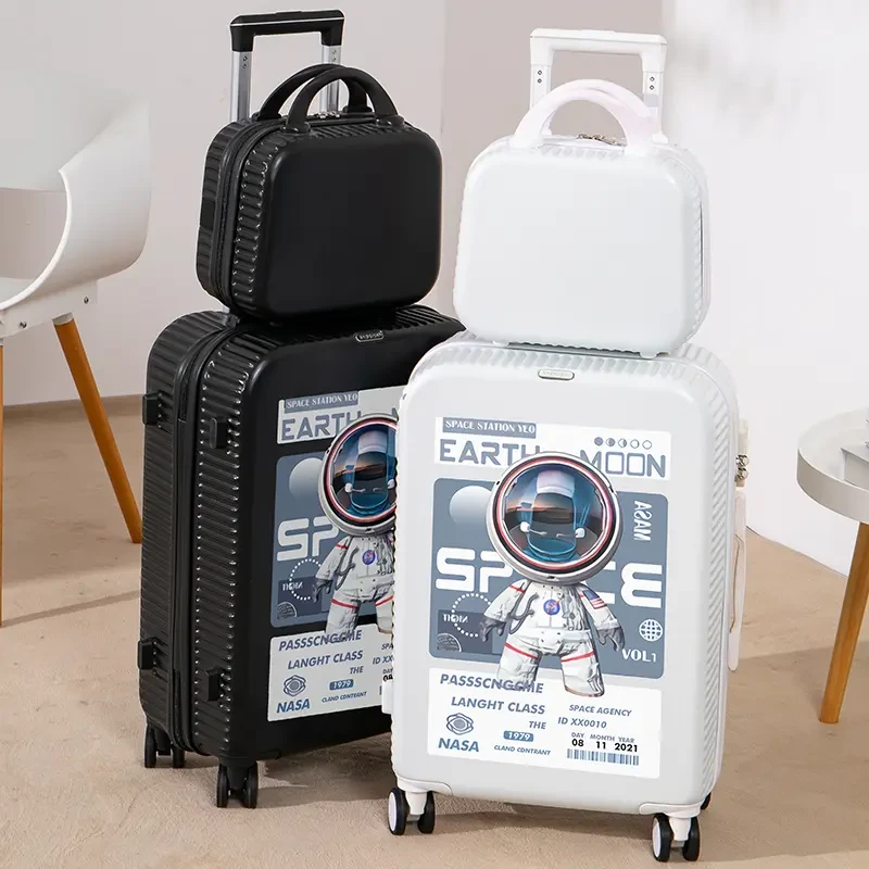 【买大送小】新款时尚潮流行李箱女学生涂鸦旅行密码箱皮箱子男结