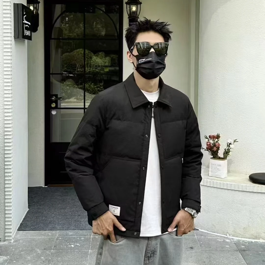 男人衣柜/2024秋冬新款加棉时尚简约休闲百搭翻领棉衣
