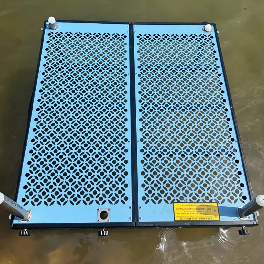 铝镁合金钓台 2.0加厚面板 镂空铜钱纹设计加量不加重 雾霾蓝颜色