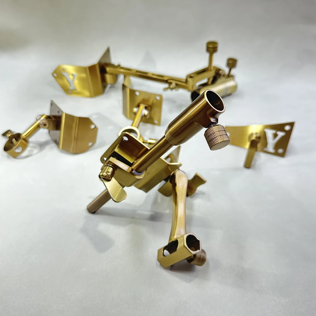 不锈钢钓箱配件万向拐角炮台六件套 斜角 包角 抗风伞架 侧挂