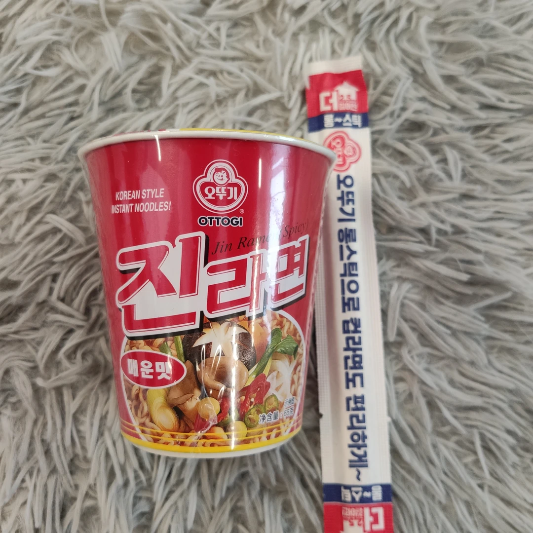 韩国进口不倒翁金拉面杯面（方便面）（辣味）