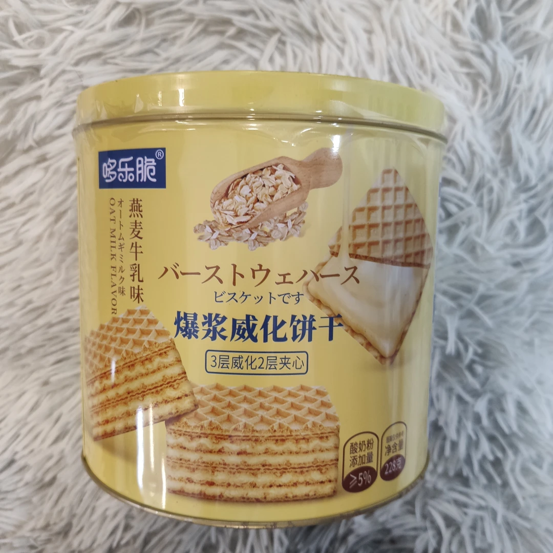 哆乐威化饼干燕麦牛乳味