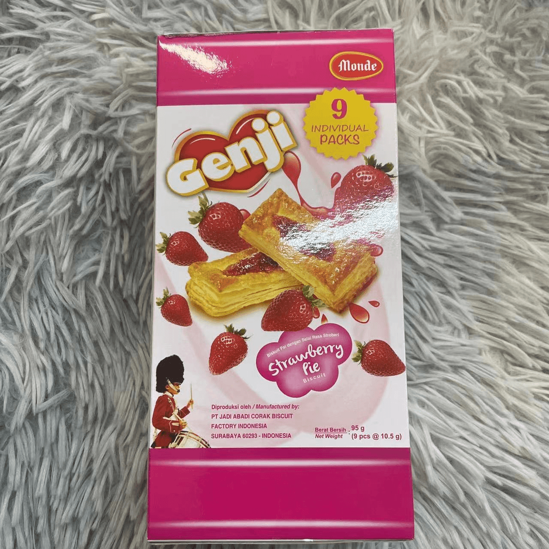 印尼进口梦德草莓味脆派（一盒9小包）
