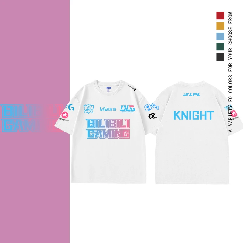 BLG战队服S14全球总决赛2024半袖LPL周边BIN左手全华班纯棉应援服