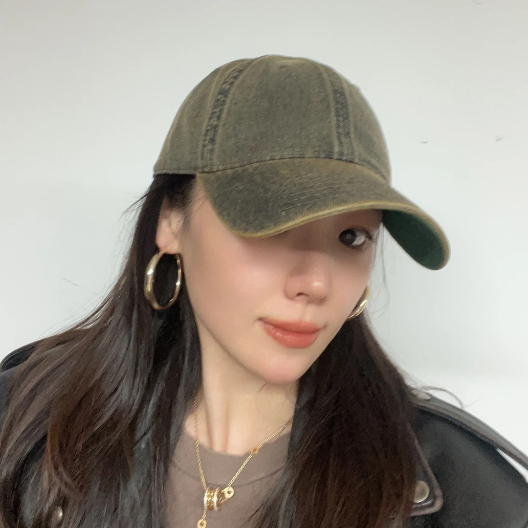 A3MAOWO【黑金款棒球帽】李某斯刮色水洗帽软顶男女鸭舌帽帽子ins