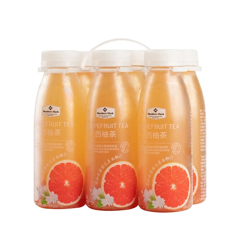 山姆超市西柚茶饮300ml*6瓶NFC非浓缩还原饮料 酸甜清新醇香果汁