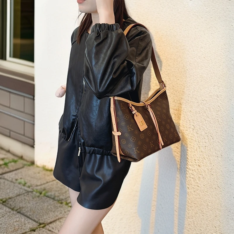 女包大容量托特包腋下包外出通勤大包百搭韩版单肩斜挎女包