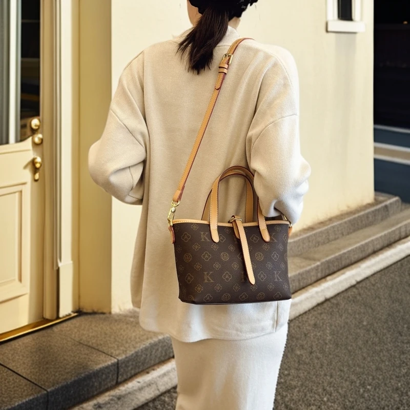 古缇蔻GUTIKOU女包手提小篮子洋气百搭单肩斜挎女包手拎小包