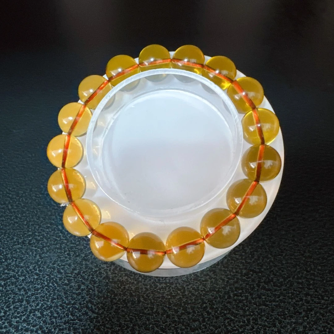 巴西天然净体黄水晶手链手串