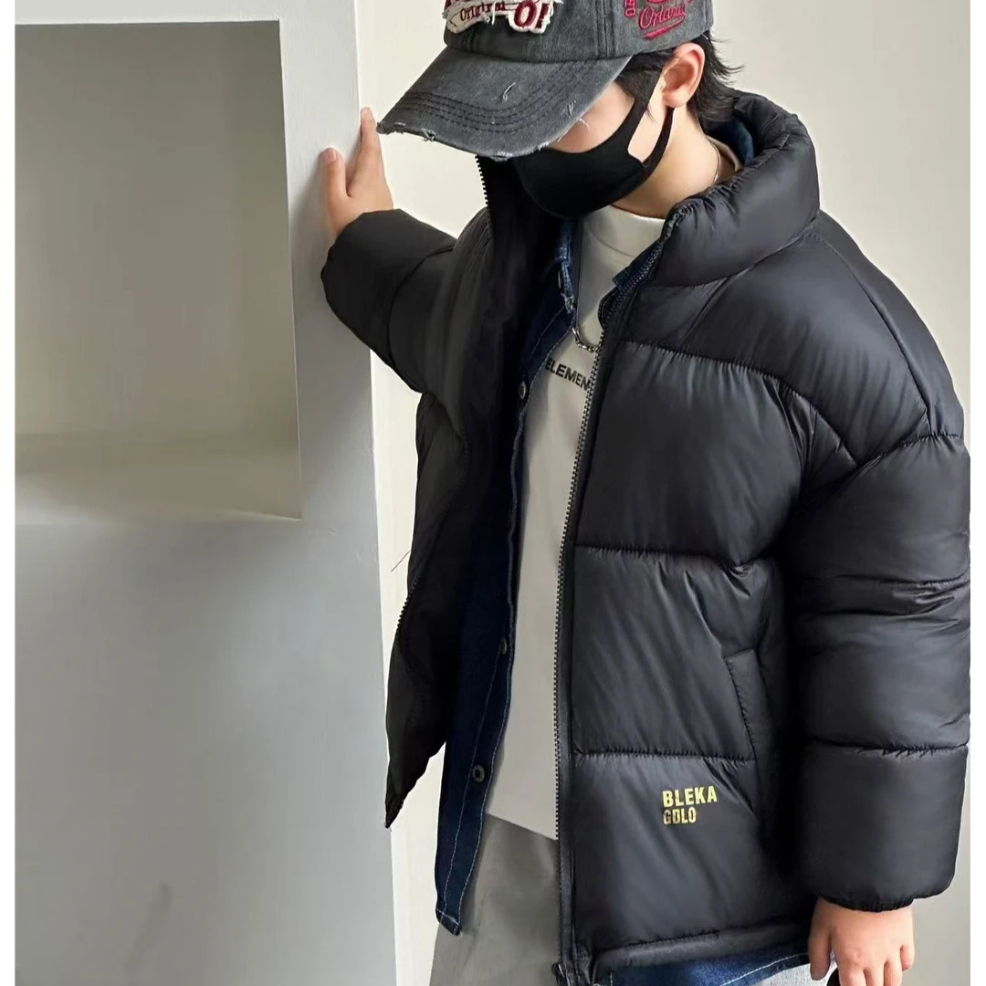 2024加厚棉服中大童冬季洋气韩版保暖立领百搭宽松