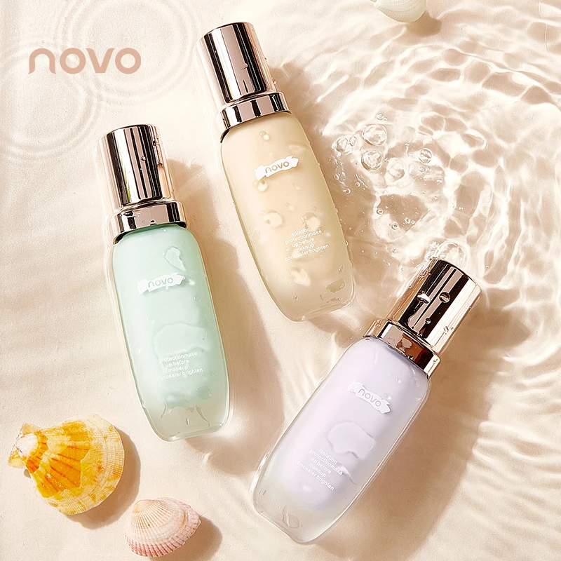 NOVO修颜隔离霜丝柔水润女干皮奶油肌控由保显遮瑕提亮肤色妆前乳