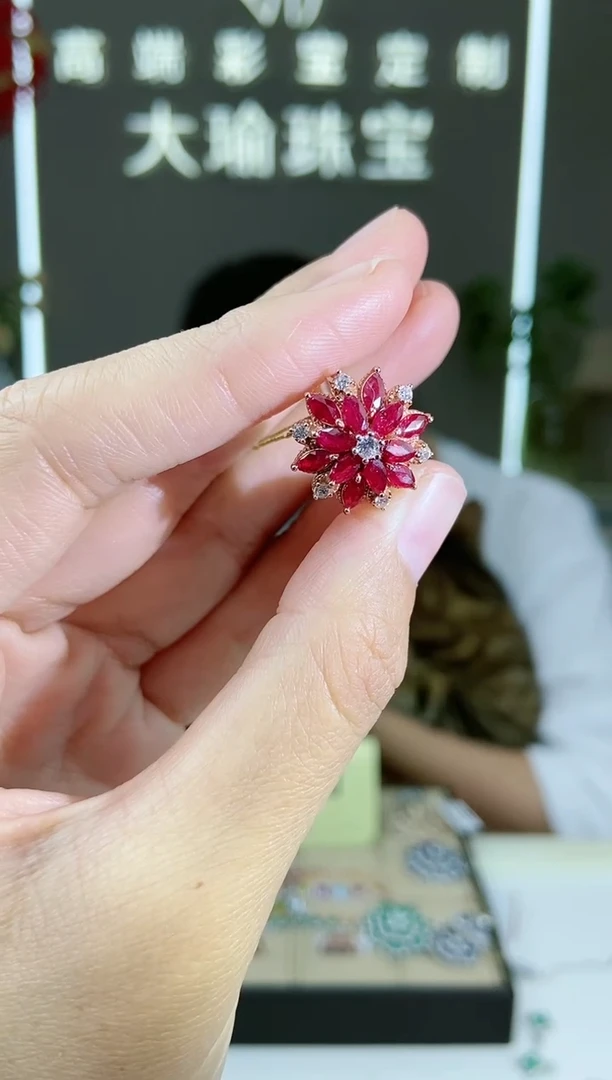 【闪购商品】红宝石手饰银S925镶嵌手饰