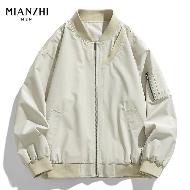 棉致2025新款休闲外套男士春季潮流宽松百搭秋冬款棒球领男生夹克