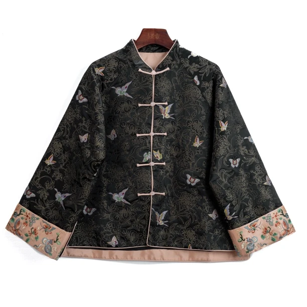 XuanGeMoXiang/轩阁墨香【蝶舞】国风设计师复古百搭 上衣 MX36458