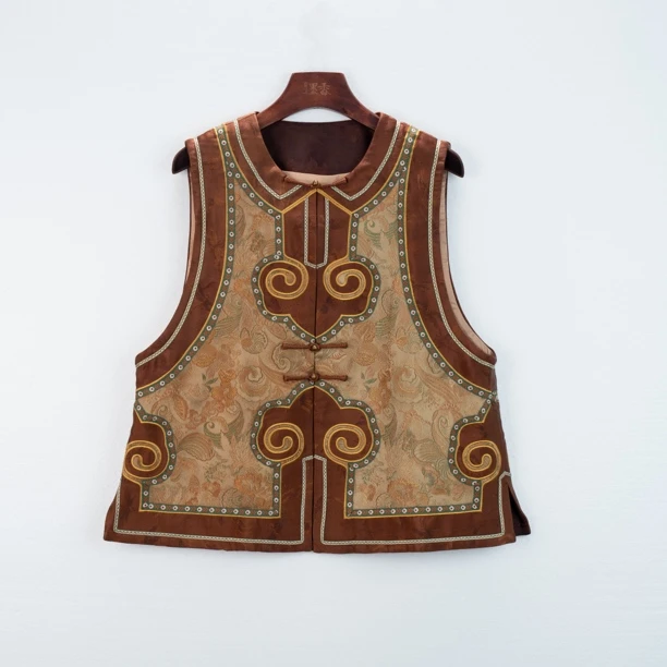 XuanGeMoXiang/轩阁墨香【允玺】国风新中式时尚百搭马甲 MX36608