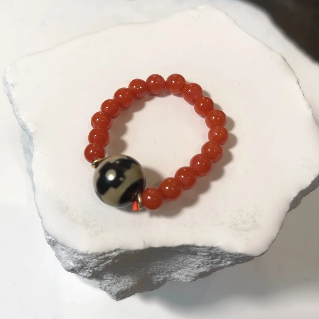 小师妹|坛城三Y南红戒指