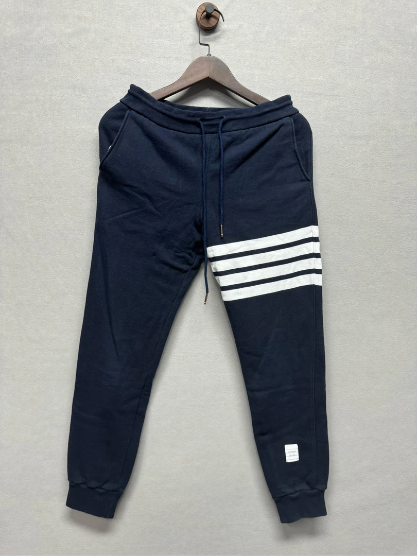 99新/thom browne tb经典黑色卫裤/40/7820181
