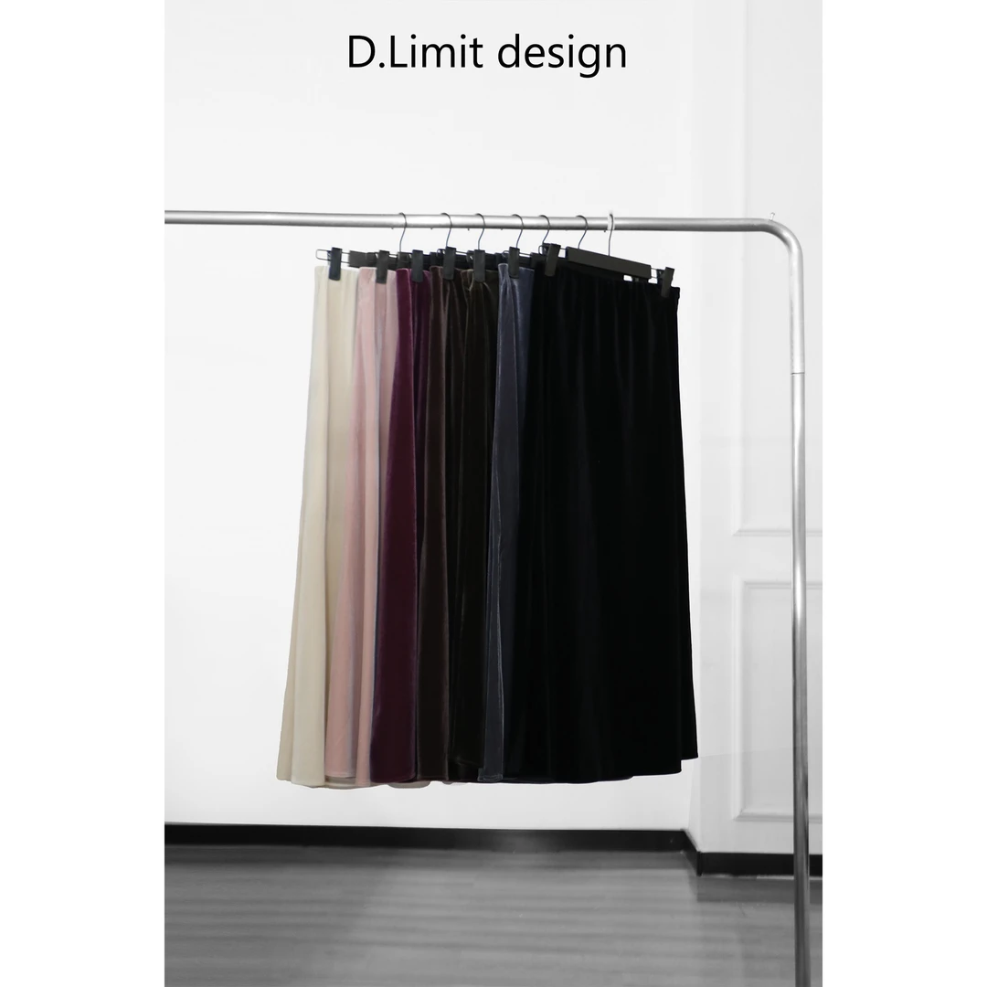 【D.Limit design】时尚多色精品丝绒半身裙DLAJ556