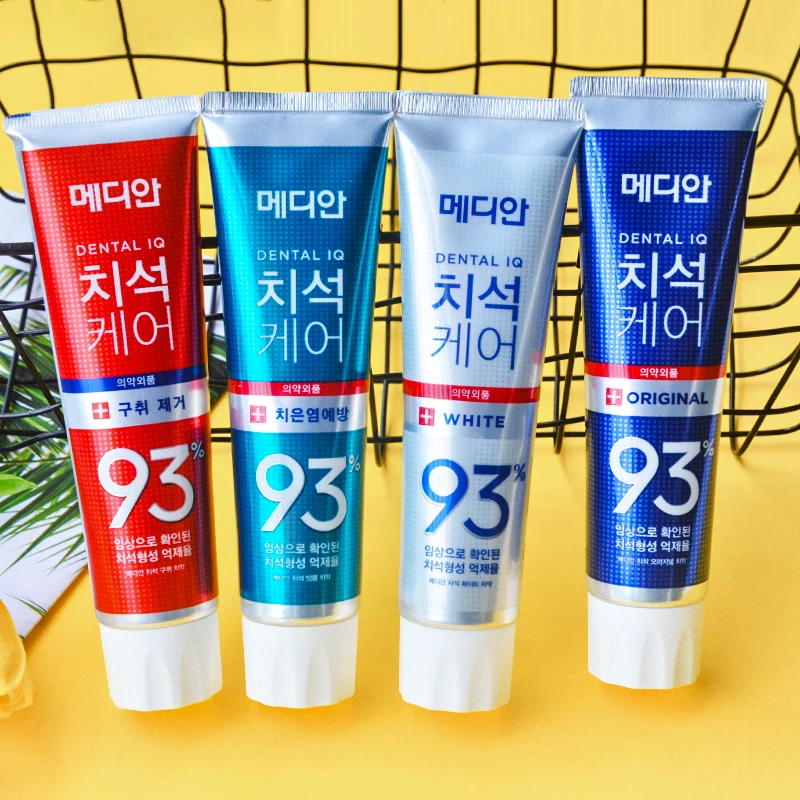 【两支装】正品保障 韩国麦迪安93牙膏支多效清新组合抑菌护龈缓解