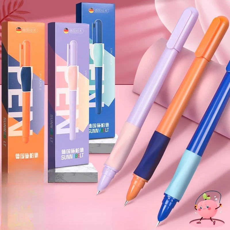 【颜色混发】正姿钢笔小学生专用硬笔练字书写可替换墨囊钢笔A77