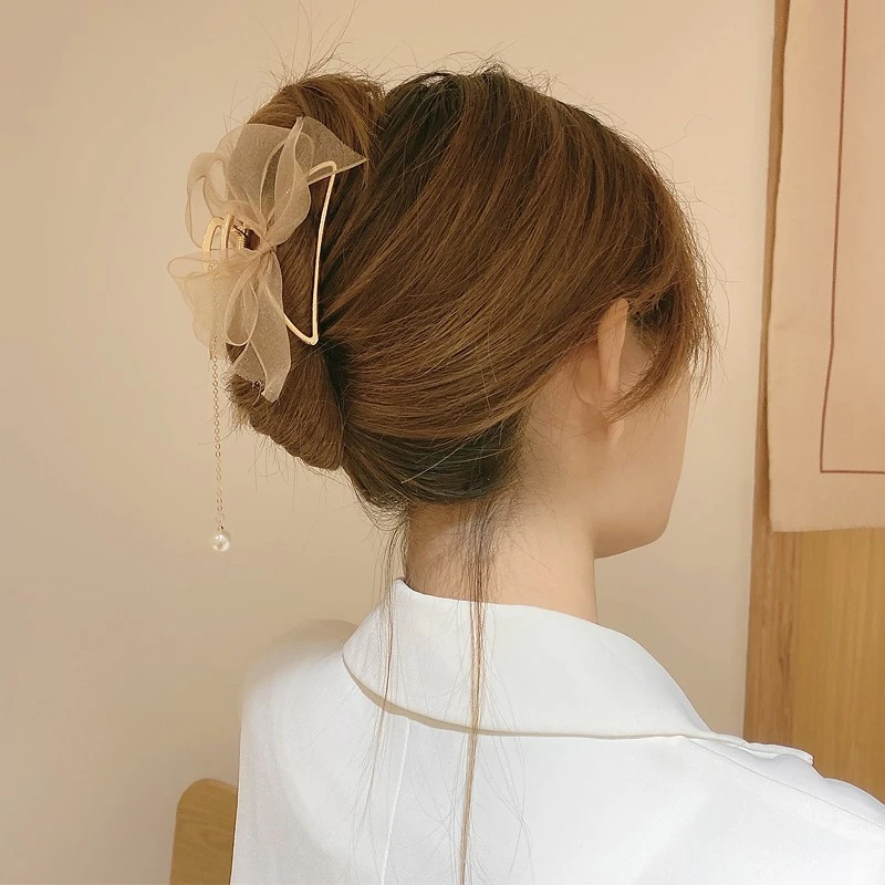 韩国金属发夹后脑勺头发抓夹夹子头饰鲨鱼夹高级感发饰A1977