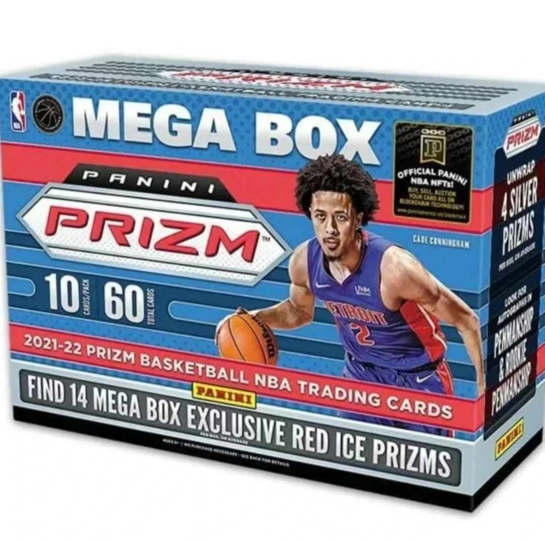 21-22 Panini Prizm mega 红碎冰 篮球球星卡盲盒 【下单默认代拆】