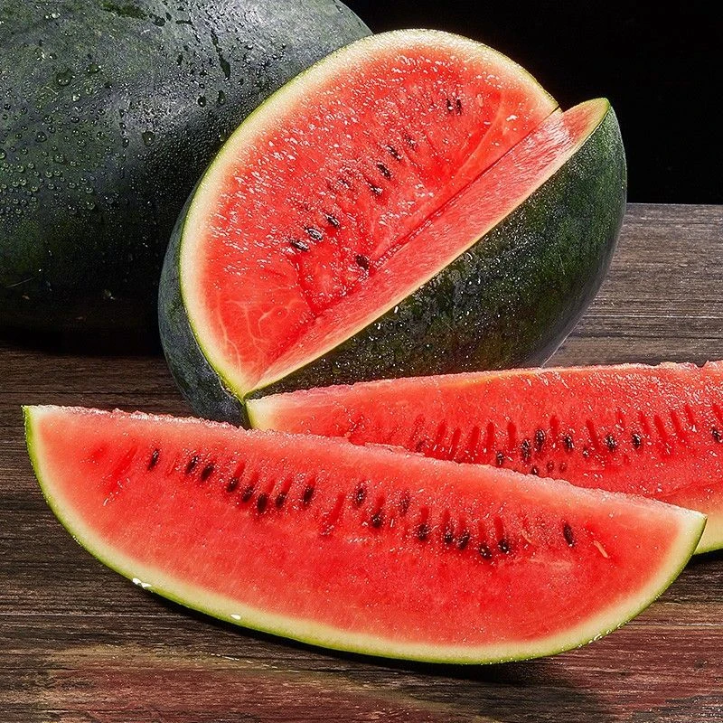 广西黑美人西瓜当季新鲜孕妇水果肉大瓜黑籽薄皮甜瓜整箱包邮直发