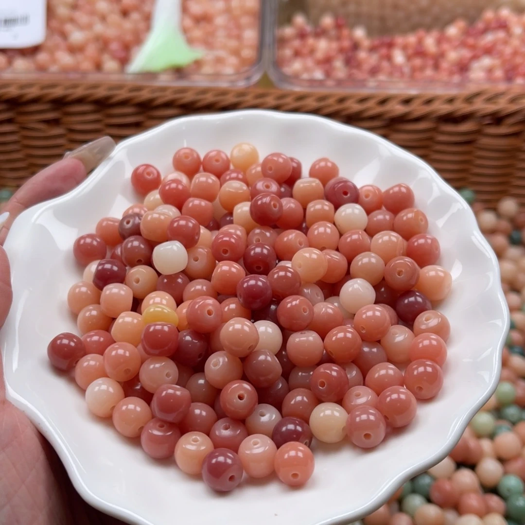 白玉菩提吊坠C，9mm100+10颗酒桶