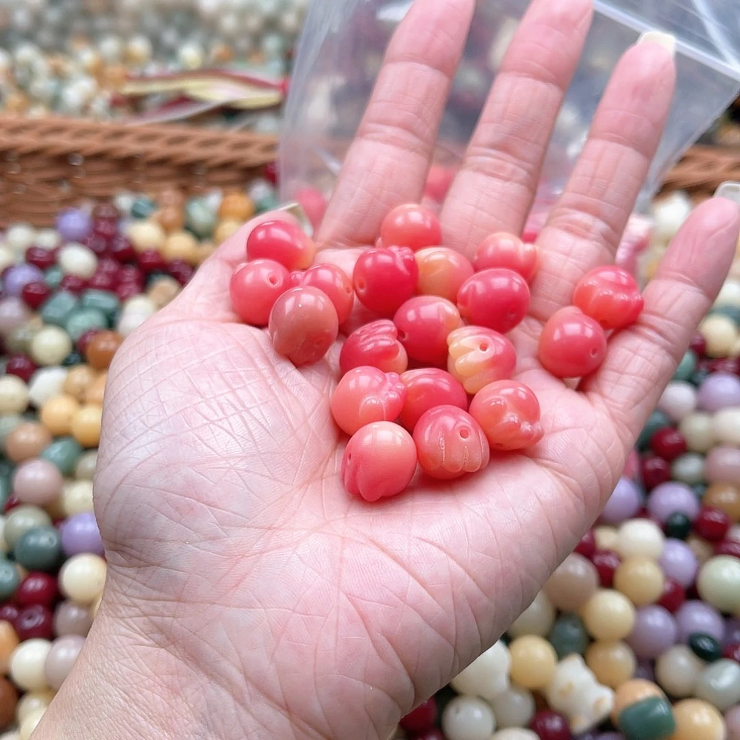 白玉菩提吊坠Q/12mm/22颗