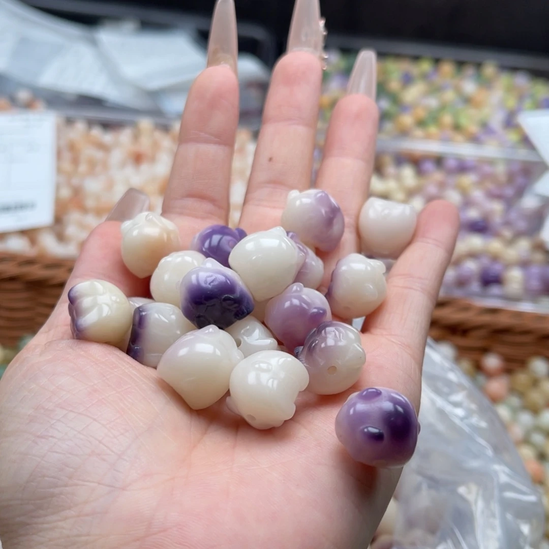 白玉菩提吊坠c15mm/10+1ccc