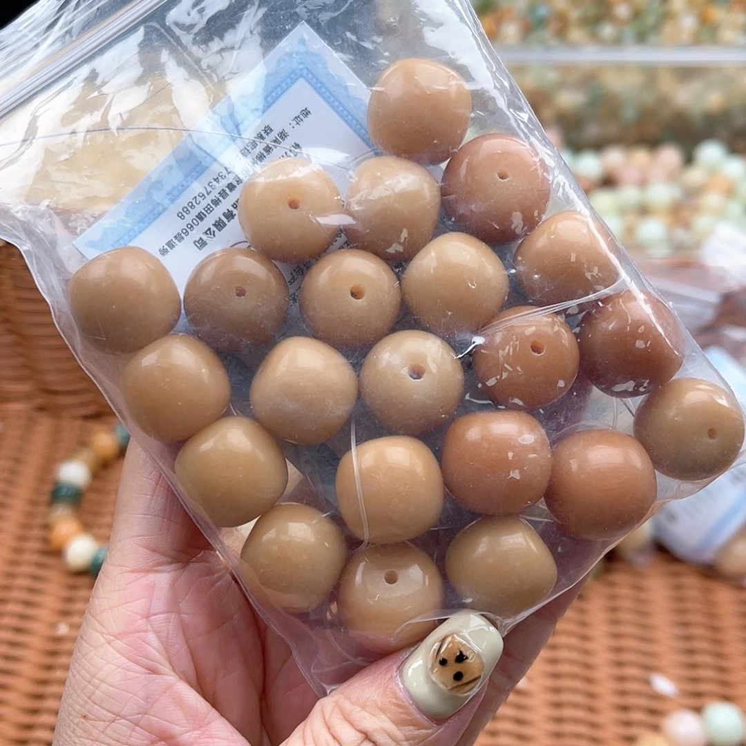 白玉菩提吊坠B/16mm/20颗