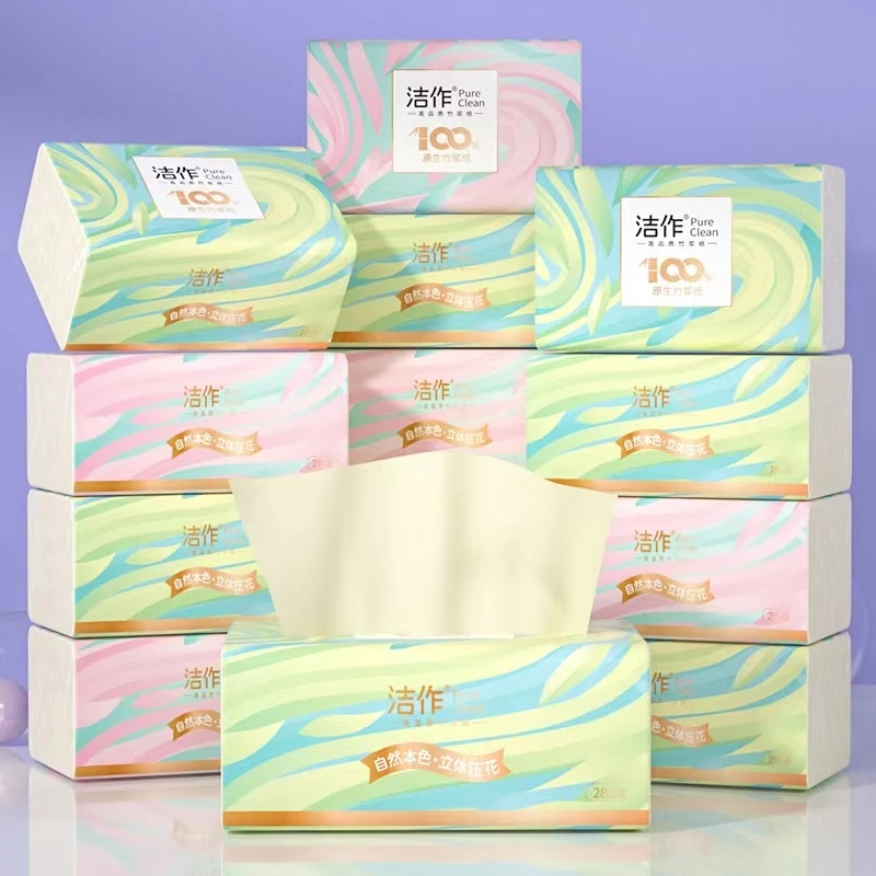 【外贸品质】洁作面巾纸10大包四层加厚工厂直发餐巾纸抽纸