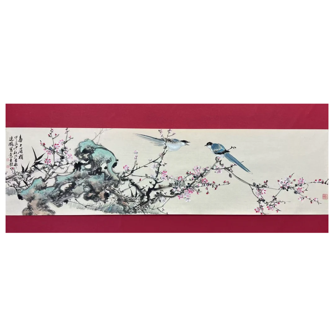 施老师写意花鸟国画作品《喜上眉梢》