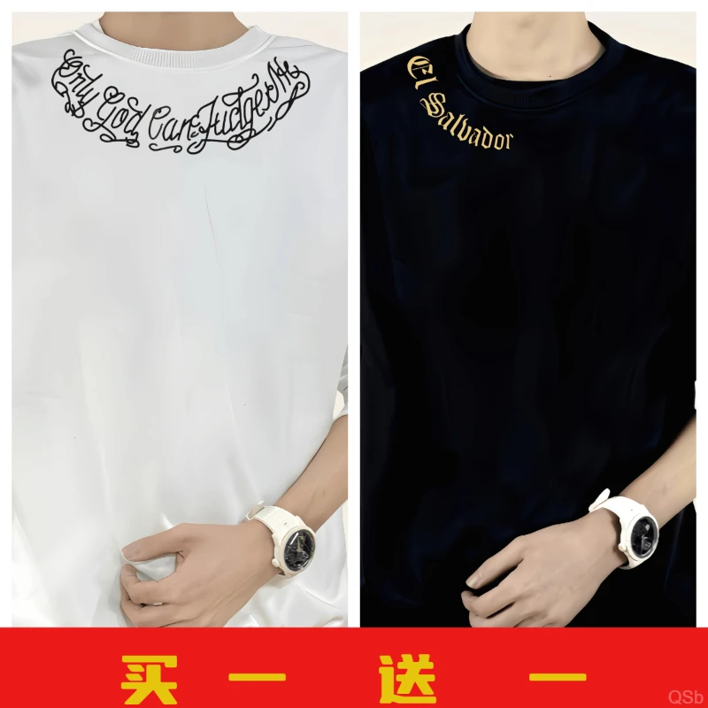 男款卫衣秋冬新款宽松潮流上衣买一送一美式白色休闲外套圆领款