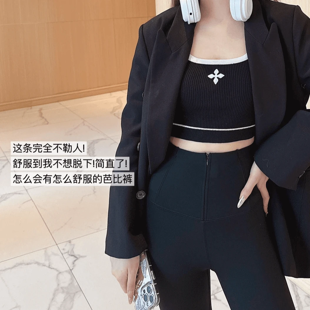 【收腹芭比裤】加绒瑜伽秋冬高腰收腹提臀裤一体显瘦百搭拜年好运