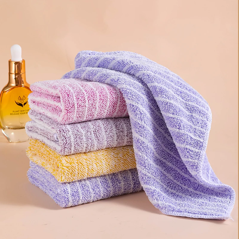 家用不沾油厨房专用小毛巾抹布吸水毛巾不掉毛擦桌布清洁洗碗布