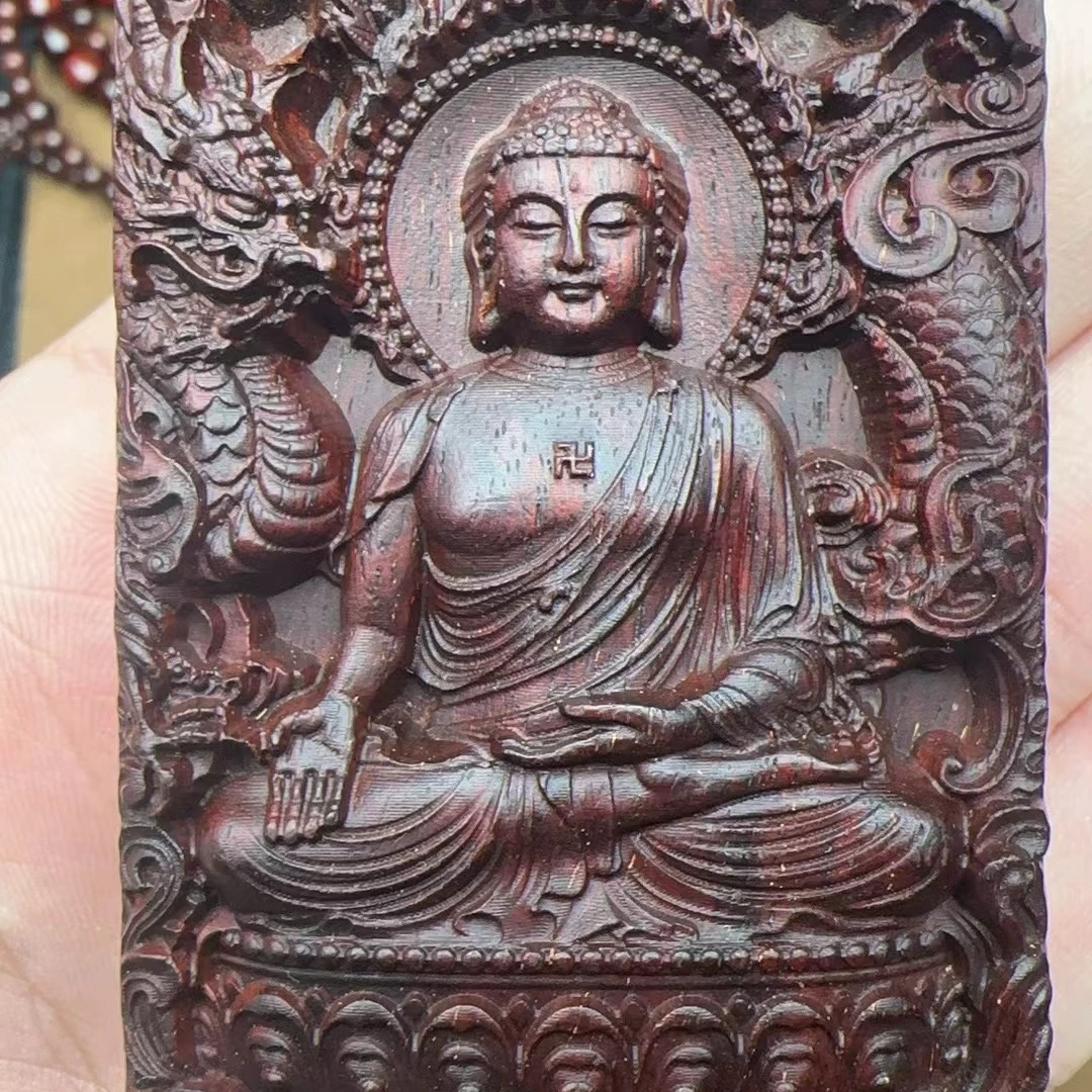 印度小叶紫檀 雕刻牌 全区域 一物一拍