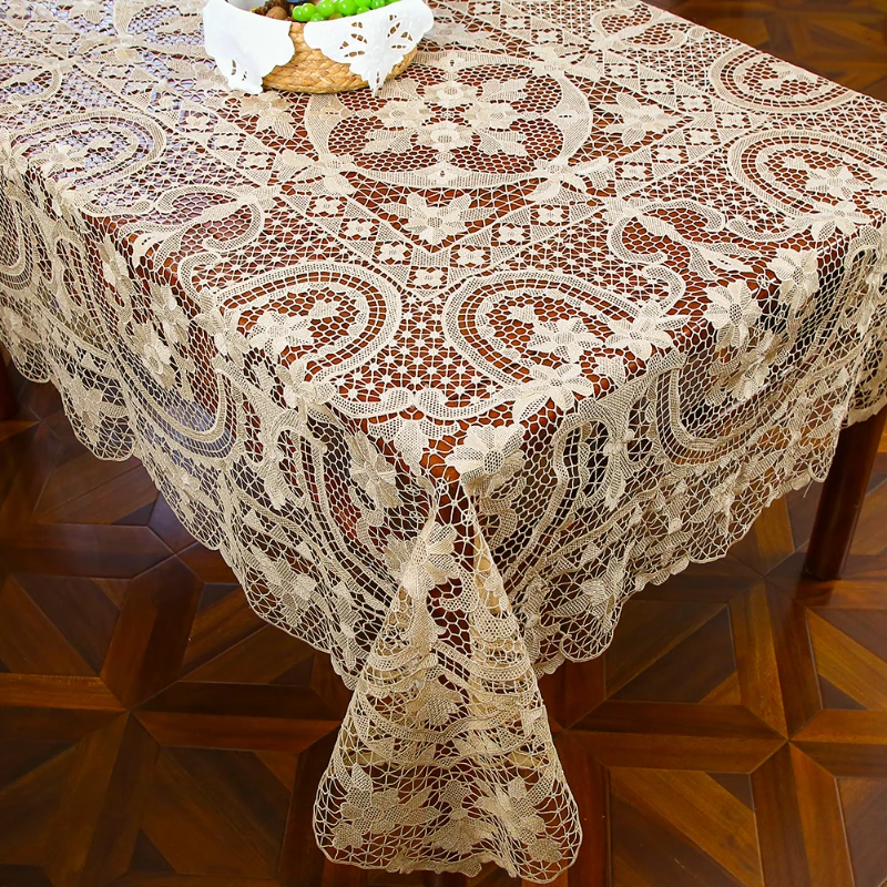 5151 米色（160*200/248cm）米色丝光线万缕丝满幅钢琴盖巾/桌布